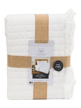 RACHEL ASHWELL Eyelet Ruffle Quilt